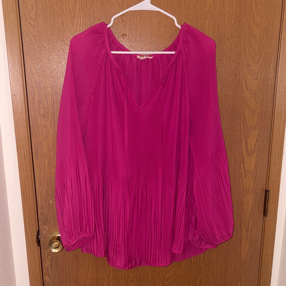 Grand & Greene Vibrant Pink Blouse